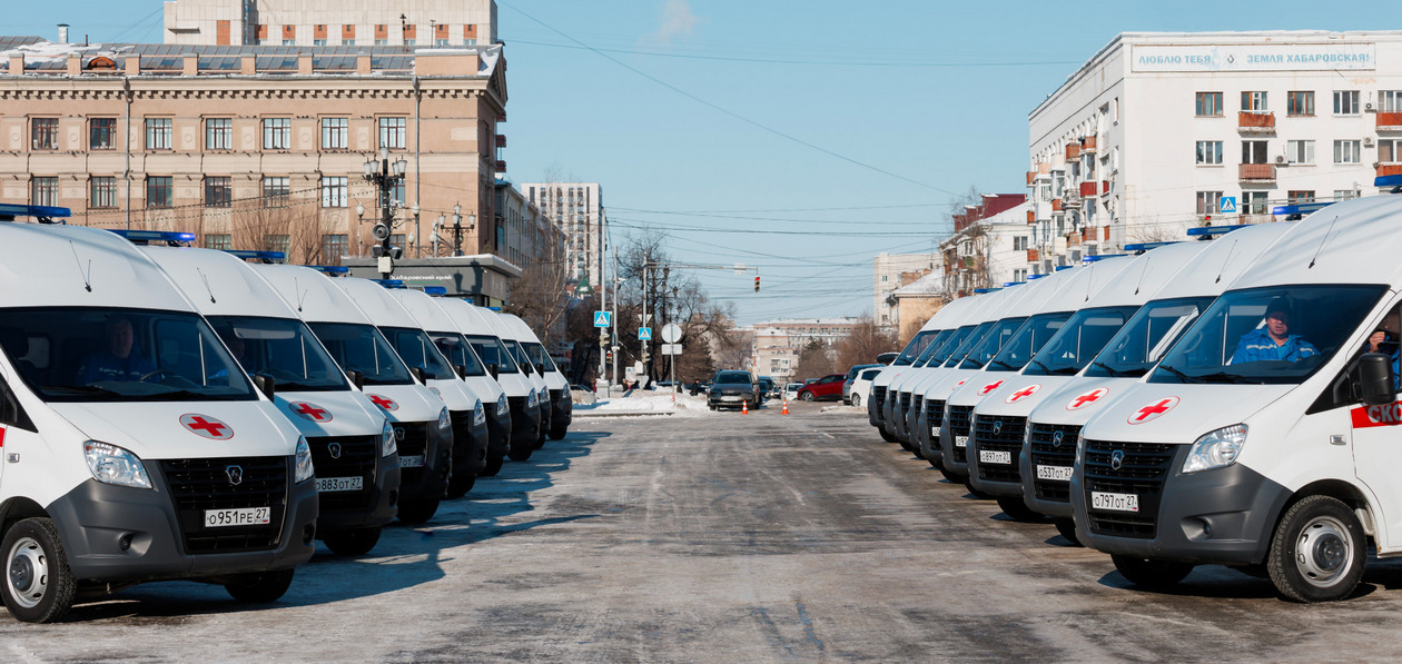ГК «СТТ» поставила в Хабаровск новые машины скорой помощи