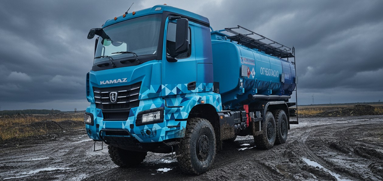 Представлен новый автотопливозаправщик на шасси КАМАЗа