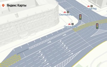 В «Яндекс Картах» и «Навигаторе» появилась подробная дорожная разметка