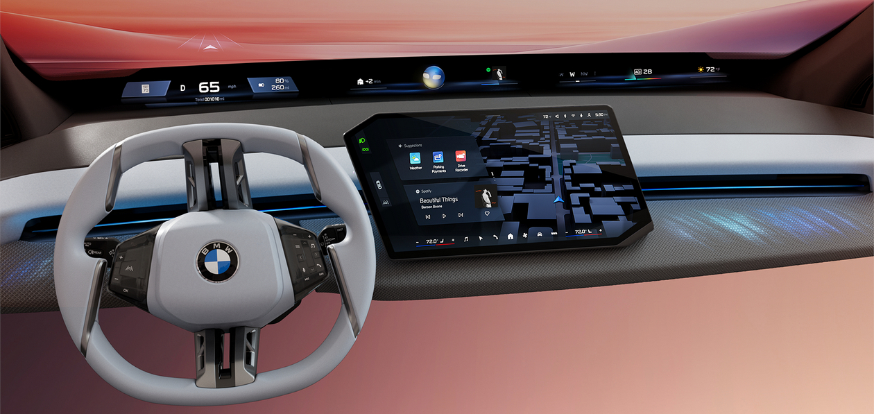 Автомобили BMW оснастят новым дисплеем Panoramic Vision