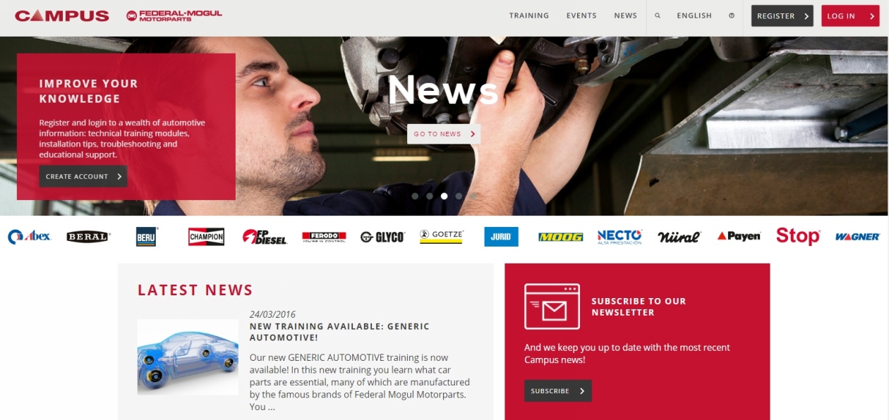 Federal-Mogul обновил бесплатный обучающий портал