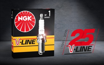 NGK отмечает 25-летие свечей V-Line
