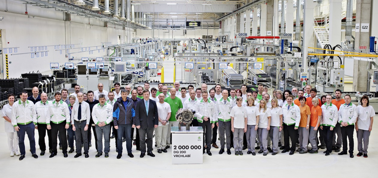 Skoda выпустила во Врхлаби 2-миллионную коробку DSG