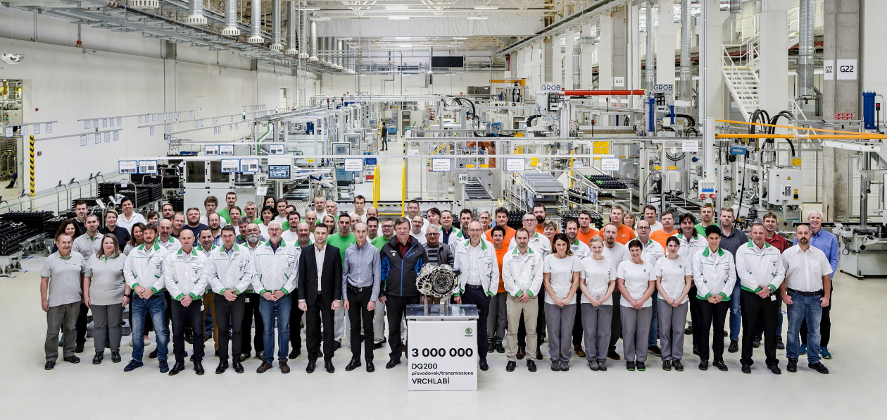 Skoda выпустила во Врхлаби трехмиллионный «робот» DSG-7
