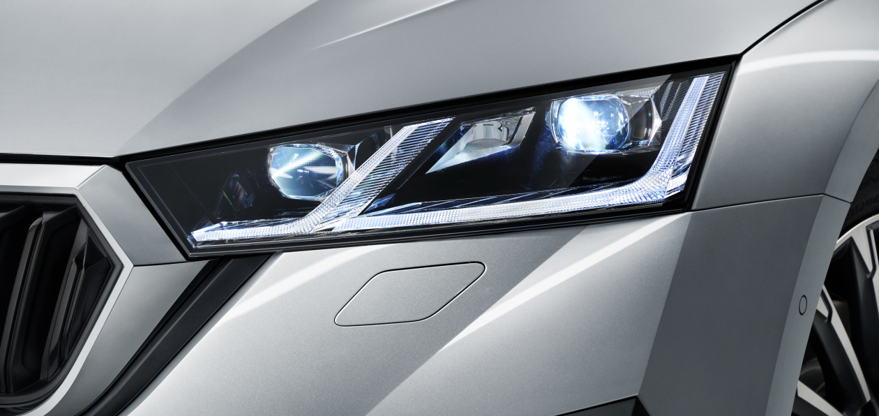 Skoda расширила линейку моделей с оптикой Matrix LED
