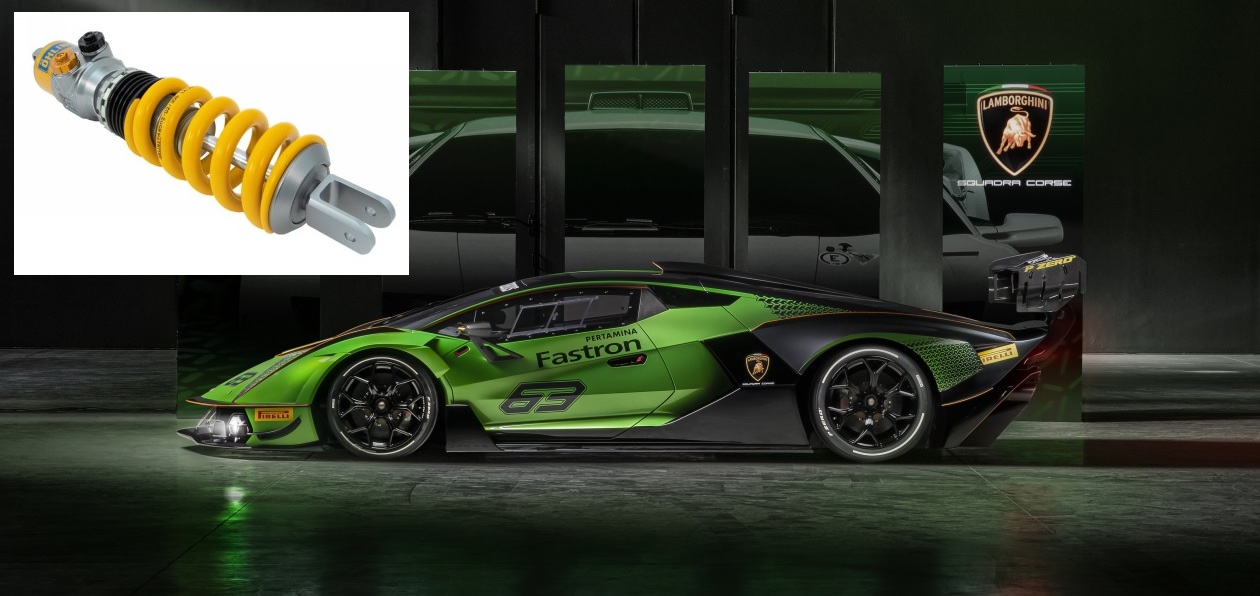 Новый гоночный гиперкар Lamborghini будет оснащаться амортизаторами Ӧhlins