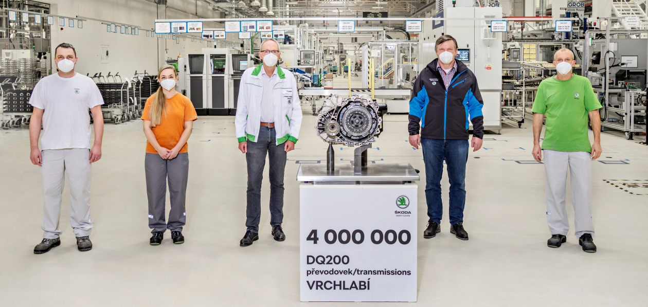 Четырехмиллионный «робот» DQ200 сошел с конвейера завода Skoda