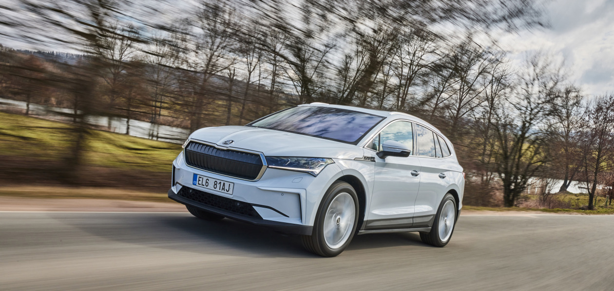 Электрокроссовер Skoda Enyaq iV примерит Hankook