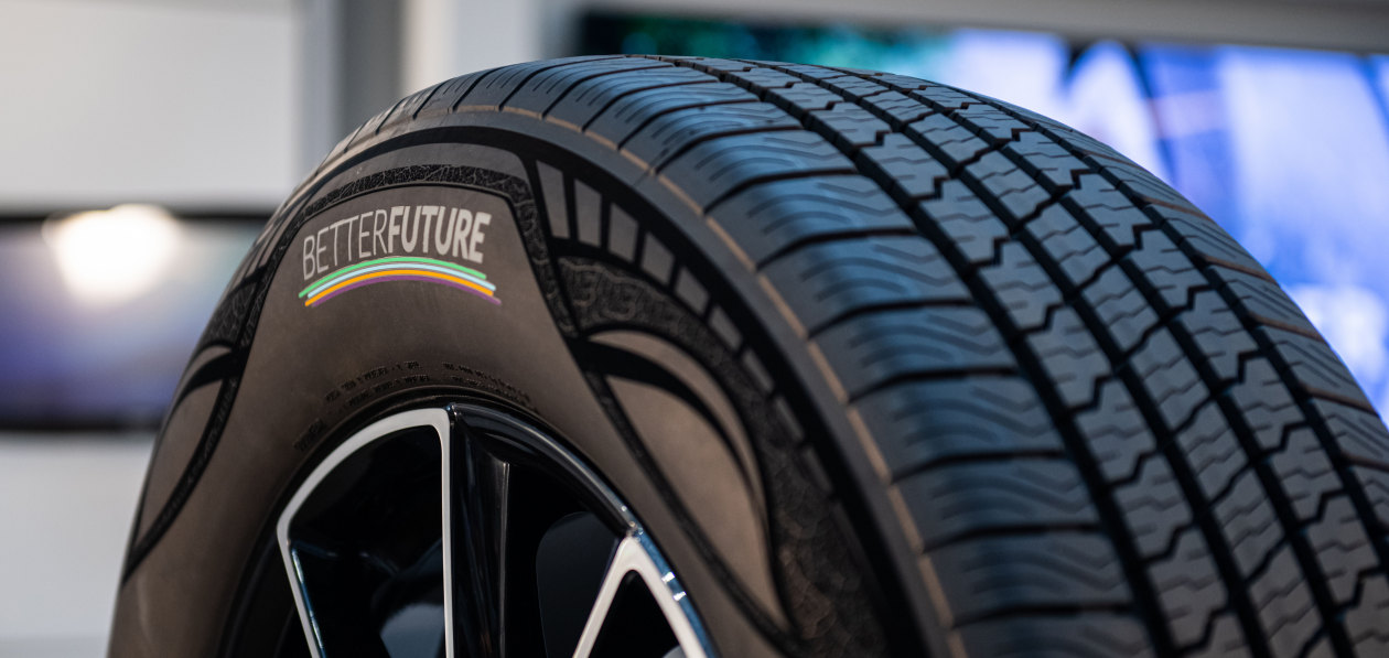 Goodyear показал шину с долей устойчивых материалов в 90%