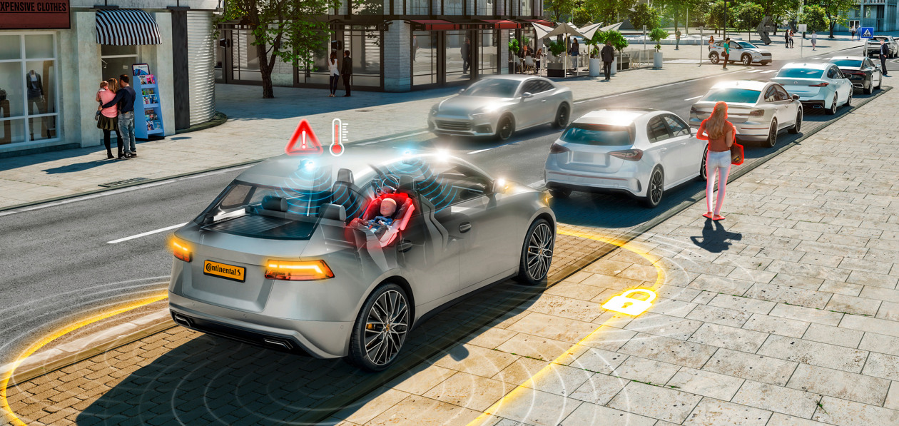 Continental представил новую систему защиты детей в салоне машины