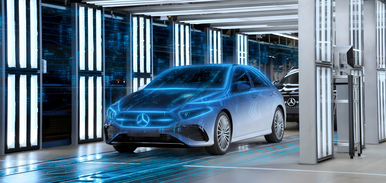 У новых моделей Mercedes появятся «цифровые двойники»